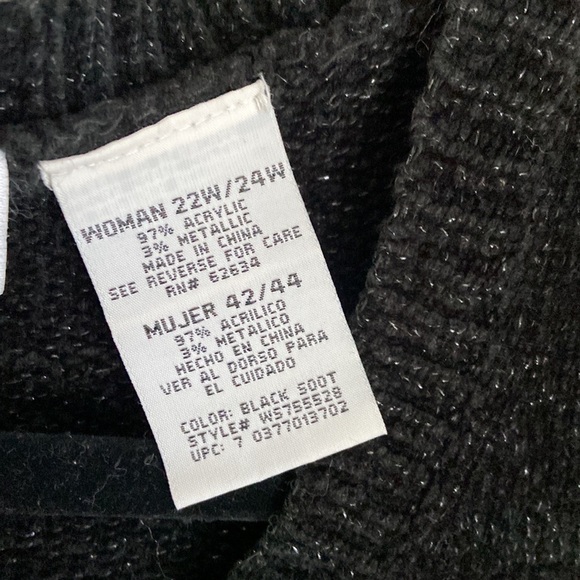 Black Chenille Sweater - Picture 5 of 5